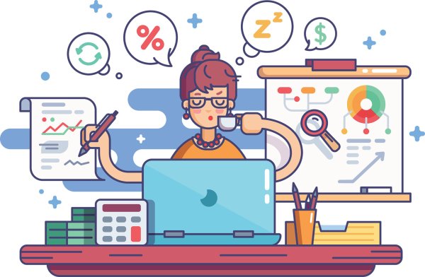 Бухгалтер иллюстрация