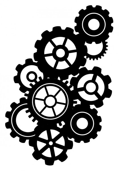 Стилизованная шестеренка