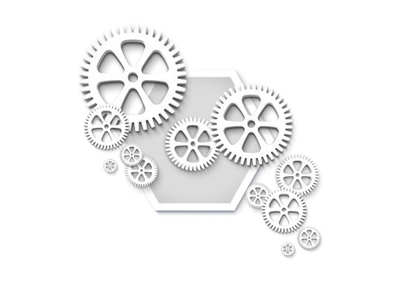 Белая шестеренка