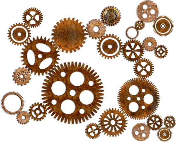 Стимпанк шестеренки