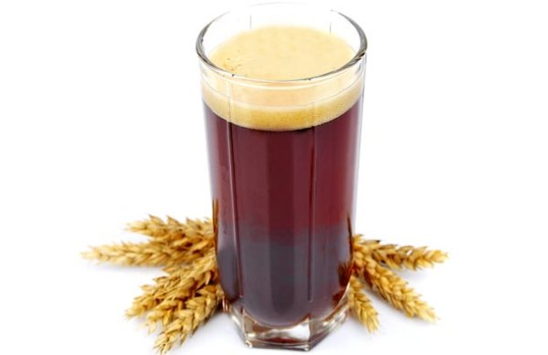 Квас в стакане