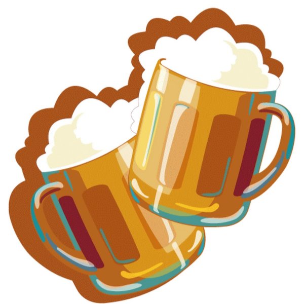 Кружка пива мультяшная