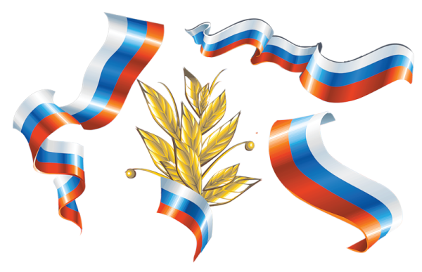 Флаг РФ ленточка вектор