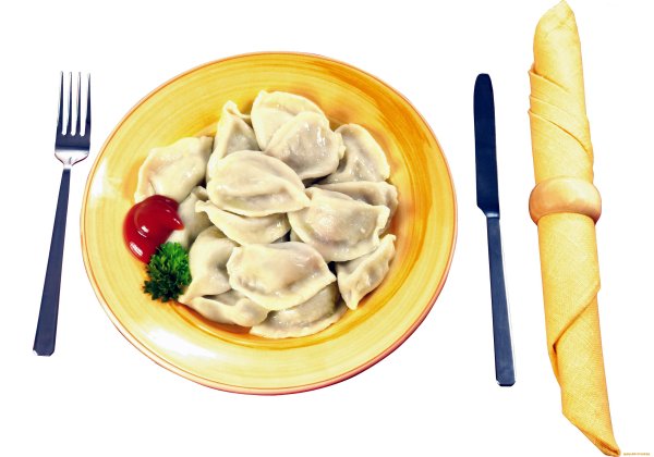 Вареники в тарелке