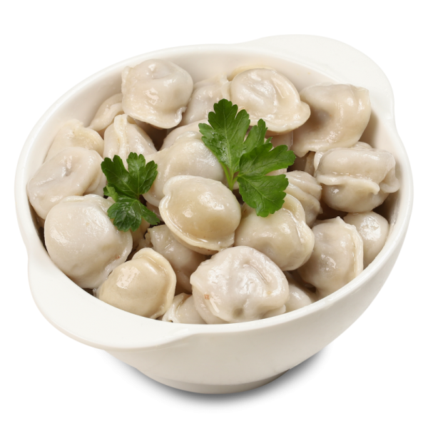 Пельмешки в тарелке