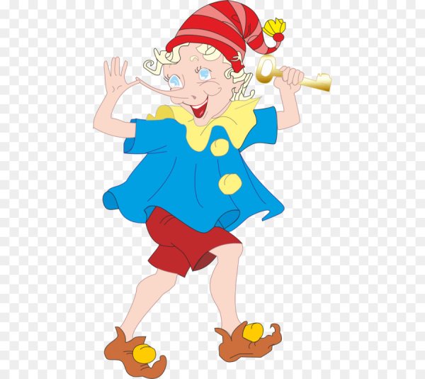 Буратино на прозрачном