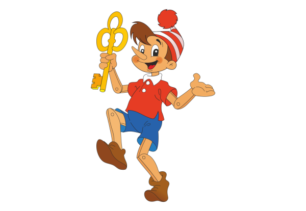 Наклейки Буратино