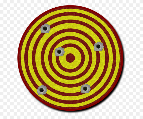 Мишень с отверстиями