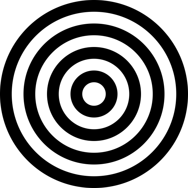 Черно белый круг