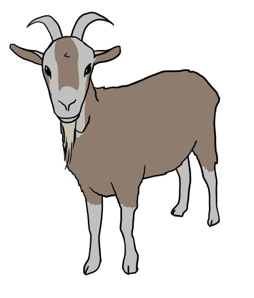 Изображение козы для детей