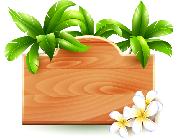 Векторная деревянная табличка