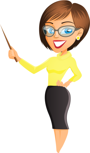 Девушка с указкой