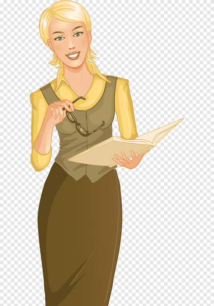 Учитель на прозрачном фоне