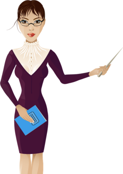 Учитель с указкой