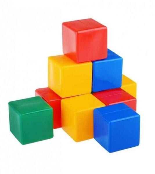Кубики пластмассовые для детского сада