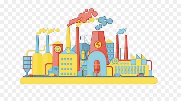 Промышленные объекты в векторе