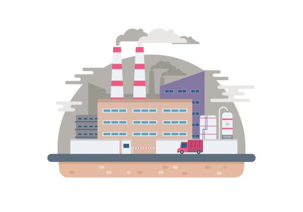 Промышленные объектов без фона