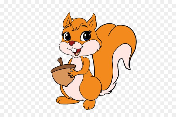 Белочка из мультика