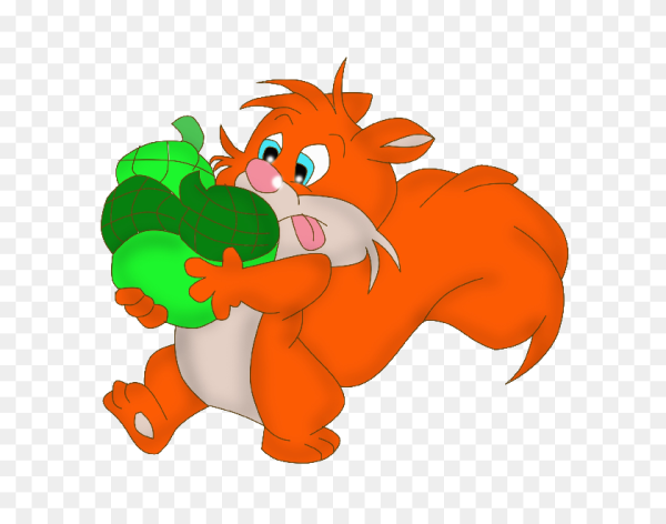 Белочки мультяшные