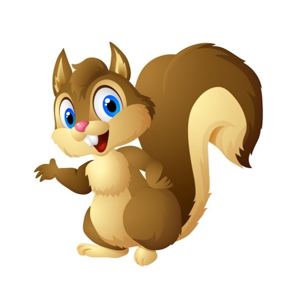 Белочки мультяшные