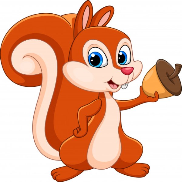 Белочка вектор