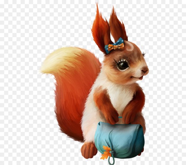 Белочка мультяшная