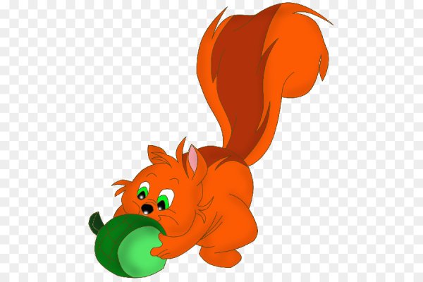 Белочка мультяшный