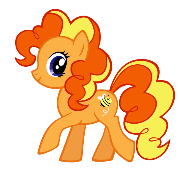 Пони оранжевая