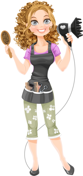 Парикмахер мультяшный