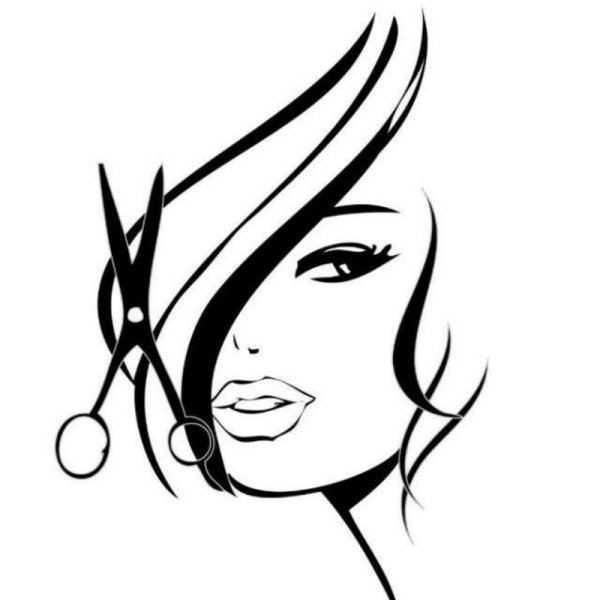 Силуэт лица девушки