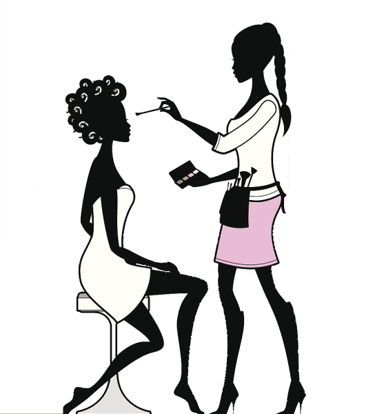 Силуэты для парикмахерской и маникюра