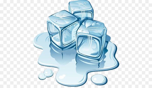 Нарисованный кубик льда