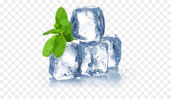 Кубик льда без фона