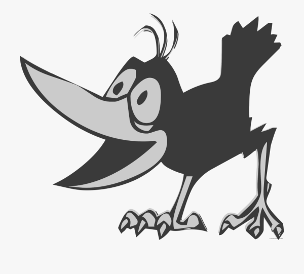 Ворона рисунок для детей