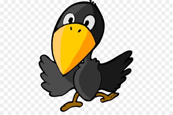 Ворона мультяшная