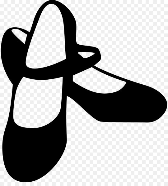 Женская обувь на прозрачном фоне