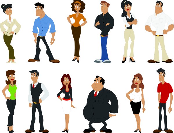 Разные люди мультяшные