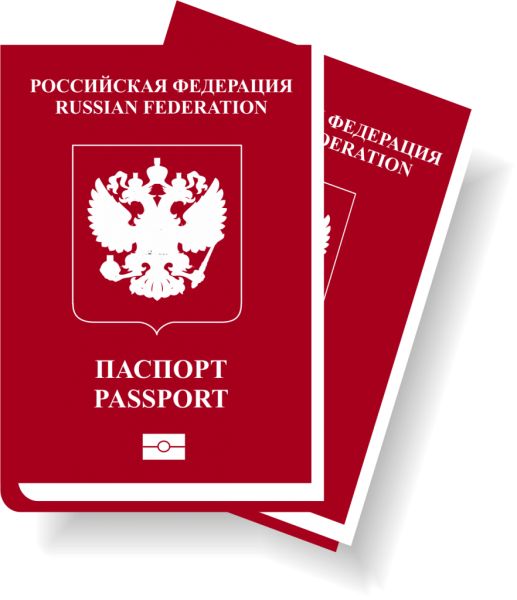 Паспорт на прозрачном фоне