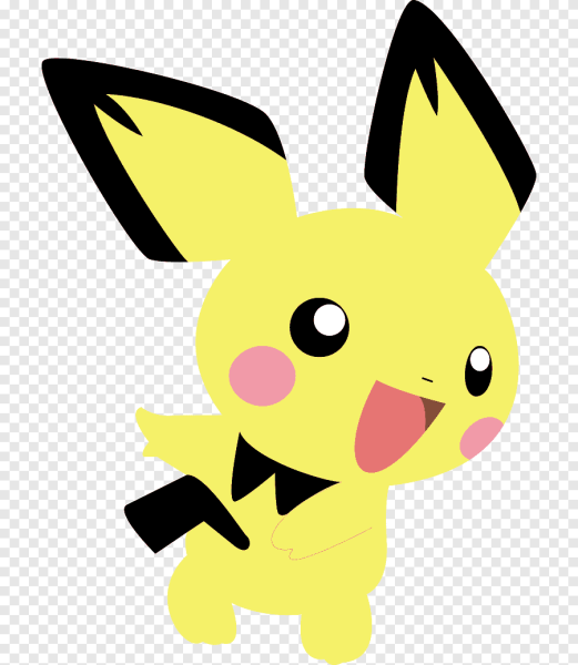 Стикеры Пикачу на прозрачном фоне