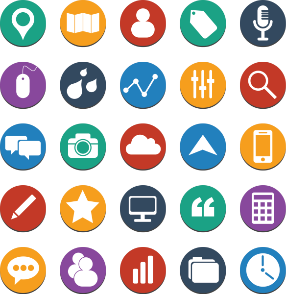 Значки цветные