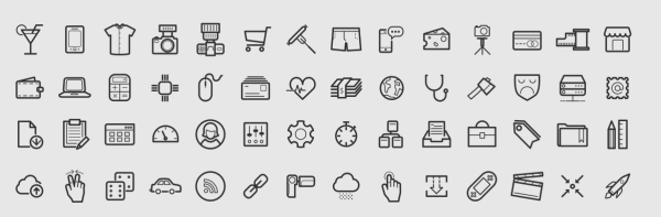 Наборы значков иконок