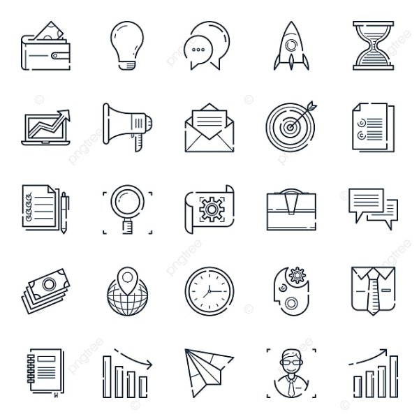 Набор иконок бизнес