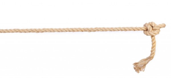 Веревка на белом фоне