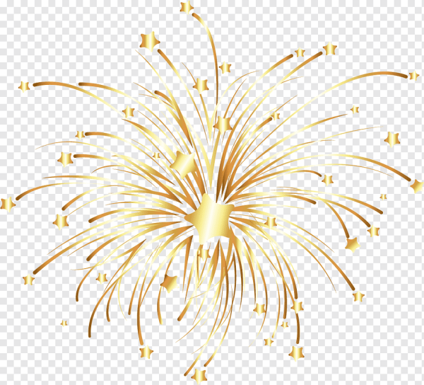 Салют на прозрачном фоне