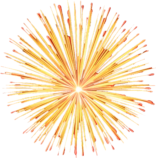 Салют на прозрачном фоне