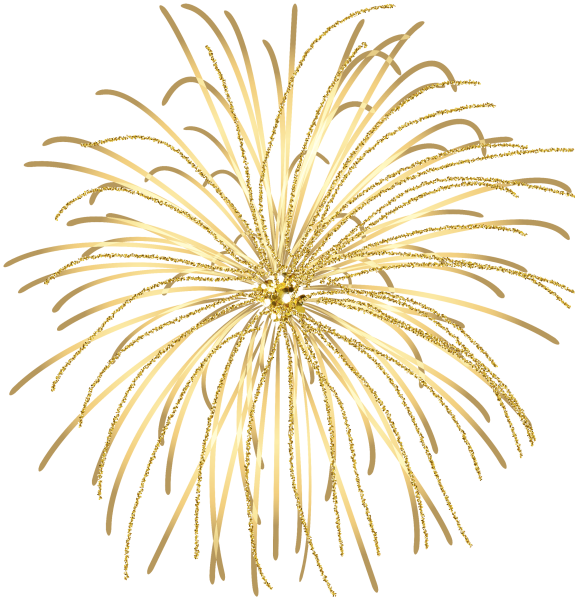 Салют на прозрачном фоне