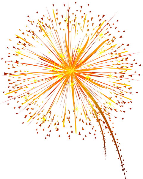 Фейерверк на прозрачном фоне