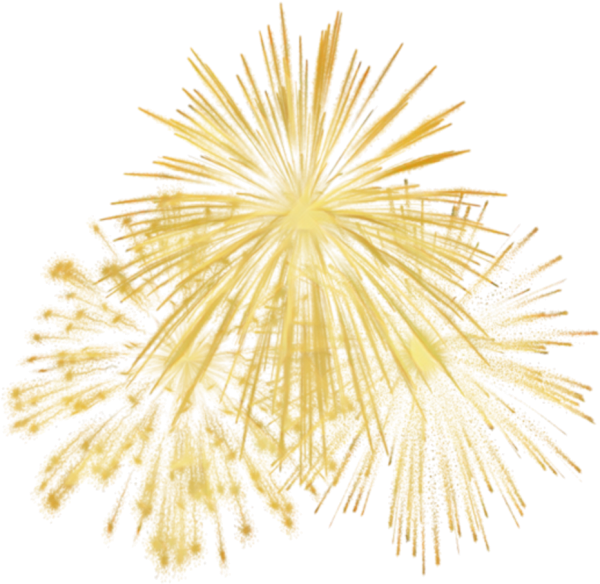Фейерверк на прозрачном фоне