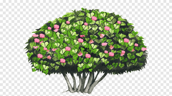 Кусты мультяшные