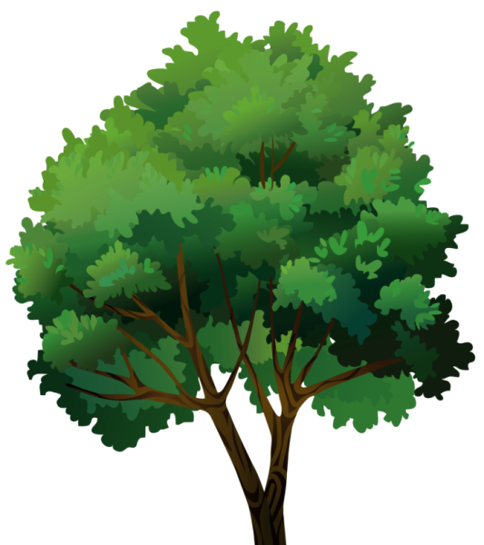 Кустарники мультяшные